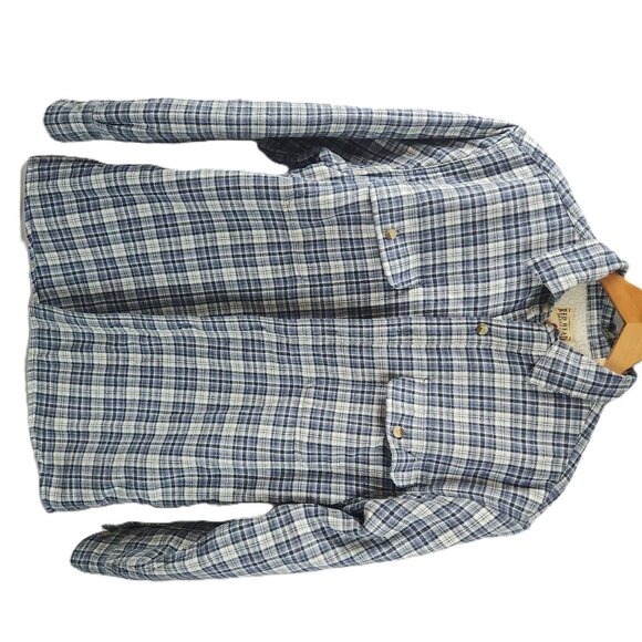 Red Head Sherpa-Lined Button-Up Plaid Shirt Jacket Men Size M - Picture 2 of 11